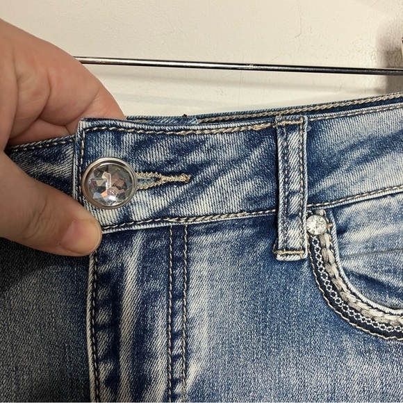 C est. 1846 denim classic fit jeans with pocket bling size 4 - Picture 3 of 10